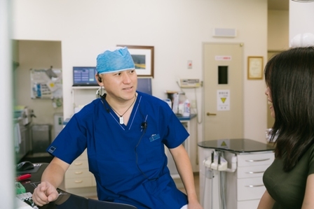 カウンセリング中の写真